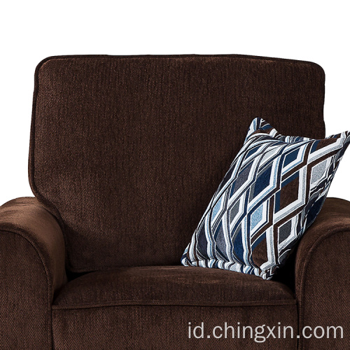 Harga pabrik satu kursi pelapis kain sofa set, Beludru sofa, Mebel ruang tamu modern